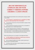 JBL EMT Midterm Exam Prep&colon; Emergency Medical Technician Practice Test Bank