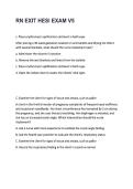 RN Exit HESI Test Bank 2026&sol;2027 &vert; Practice Questions&comma; Answers & Comprehensive HESI Exit Exam Review