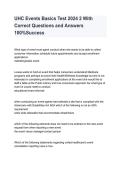 UHC Events Basics Study Guide 2026&sol;2027 &vert; Practice Questions&comma; Answers & Exam Review