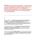 PNCB Exam Study Guide 2026&sol;2027 &vert; Pediatric Nursing Certification Practice Questions&comma; Answers & Exam Review