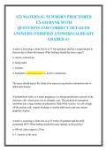 ATI Maternal Newborn Proctored Exam Prep&colon; Complete Practice Test Bank