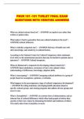 PNUR 101 Turley Final Exam Questions & Answers 2026&sol;2027 &vert; Practical Nursing Study Guide & Exam Review