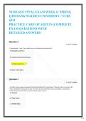 NURS 6531 Advanced Practice Nursing Care of Adults Final Exam Prep