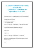 Alabama Fire College Firefighter Certification Exam Prep