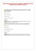 BSN Pediatric Nursing Exam 2 Practice UPDATED ACTUAL&NewLine;Questions and CORRECT Answers