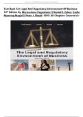 Test Bank For Legal and Regulatory Environment of Business 19th Edition by Pagnattaro&comma; &lpar;Chapter 1 - 22&rpar;&period;