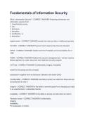 WGU C836 Fundamentals of Information Security 2026&sol;2027 &vert; Study Guide&comma; Practice Questions & Exam Prep
