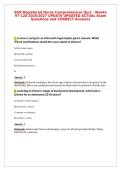 BSN Registered Nurse Comprehensive Quiz - Weeks&NewLine;97-128 2026&sol;2027 UPDATE UPDATED ACTUAL Exam&NewLine;Questions and CORRECT Answers