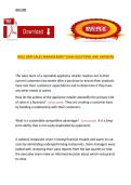 WGU D099 Sales Management Exam &mdash; Questions and Answers
