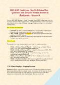 2027 AHIP Final Exam &lpar;Mod 1-5&rpar; Actual Test Questions with Detailed Verified Answers & Rationales &sol; Graded A&period;&NewLine;