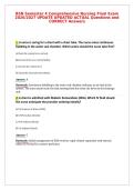BSN Semester 4 Comprehensive Nursing Final Exam&NewLine;2026&sol;2027 UPDATE UPDATED ACTUAL Questions and&NewLine;CORRECT Answers