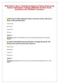 BSN Week 3 Quiz &vert; Pathophysiology & Clinical Reasoning&NewLine;Basics 2026&vert;Galen College UPDATED ACTUAL Exam&NewLine;Questions and CORRECT Answers