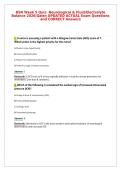 BSN Week 5 Quiz&colon; Neurological & Fluid&sol;Electrolyte&NewLine;Balance 2026&vert;Galen UPDATED ACTUAL Exam Questions&NewLine;and CORRECT Answers