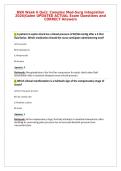 BSN Week 6 Quiz&colon; Complex Med-Surg Integration&NewLine;2026&vert;Galen UPDATED ACTUAL Exam Questions and&NewLine;CORRECT Answers