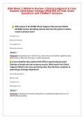 BSN Week 7 Midterm Review&colon; Clinical Judgment & Case&NewLine;Studies 2026&vert;Galen College UPDATED ACTUAL Exam&NewLine;Questions and CORRECT Answers