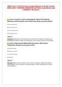 BSN Year 2 Final Exam Comprehensive Study Guide&NewLine;2026&sol;2027 UPDATE UPDATED ACTUAL Questions and&NewLine;CORRECT Answers