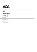 AQA AS Level June 2026 Biology Paper 2 Mark Scheme
