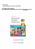 Test bank for Advanced Pediatric Assessment&comma; Third Edition&NewLine;by Ellen M&period; Chiocca PhD APRN CPNP-PC &lpar;Author&rpar;  all pages fully covered with test questions and answers graded &plus;