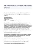 ATI RN Comprehensive Predictor 2026&sol;2027 &vert; Practice Questions&comma; Answers & Comprehensive Nursing Exam Review