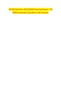 ATI RN Nutrition 2025&sol;2026 Proctored Exam &vert; 70 &NewLine;NGN Screenshot Questions and Answer