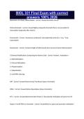 BIOL 331 Final Exam with correct answers 100&percnt; 2026