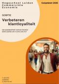 Scriptie verbeteren klantloyaliteit - Hogeschool Leiden Commerci&euml;le Economie - Ge&uuml;pdatet 2026