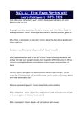 BIOL 331 Final Exam Review with correct answers 100&percnt; 2026