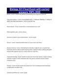 Biology 331 Final Exam with correct answers 100&percnt; 2026