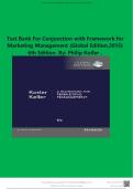 Test Bank For Conjunction with Framework for Marketing Management &lpar;Global Edition&comma;2015&rpar; 6th Edition&period; By&colon; Philip Kotler 