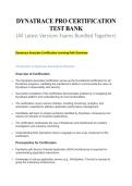 Dynatrace Pro Certification Exam 2026&sol;2027 &vert; Study Guide&comma; Practice Questions & Exam Prep