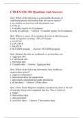 CTR Exam 381 Questions & Answers 2026&sol;2027 &vert; Study Guide & Exam Prep