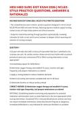 HESI MED SURG EXIT EXAM 2026 &vert; NCLEX-STYLE REAL EXAM QUESTIONS&comma; ANSWERS & RATIONALES