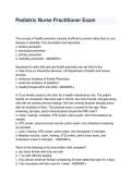 Pediatric Nurse Practitioner APRN Exam 2026&sol;2027 &vert; Study Guide&comma; Practice Questions & Exam Prep