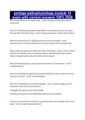 portage pathophysiology module 10 exam with correct answers 100&percnt; 2026