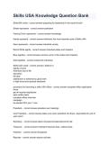 SkillsUSA Knowledge Question Bank 2026&sol;2027 &vert; Study Guide&comma; Practice Questions & Competition Prep