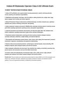 Indiana IN Wastewater Operator Class A-SO Ultimate Exam
