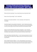 Portage Pathophysiology Module 5 Exam with correct answers 100&percnt; 2026&NewLine;