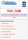 NSG 3100 Exam 2 Practice NCLEX Questions KEY Vital Signs&comma; Infection Control&comma; Wounds &vert; Latest &lpar;2026&sol;2027&rpar; Updated Version &ndash; Galen College of Nursing