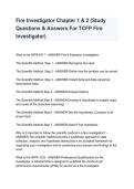 TCFP Fire Investigator Exam 2026&sol;2027 &vert; Study Guide&comma; Practice Questions & Exam Prep