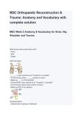 MSC ORT Trauma Exam 2026&sol;2027 &vert; Study Guide&comma; Practice Questions & Exam Prep