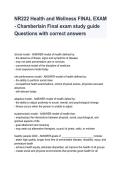 NR 222 Health and Wellness Final Exam&comma; Exam 1 & 2 Study Guide 2026&sol;2027 &vert; Practice Questions & Nursing Exam Review
