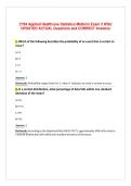 C784 Applied Healthcare Statistics Midterm Exam 3 WGU&NewLine;UPDATED ACTUAL Questions and CORRECT Answers
