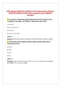 C784 Applied Healthcare Statistics OA Comprehensive Review &sol;&NewLine;WGU UPDATED ACTUAL Exam Questions and CORRECT&NewLine;Answers