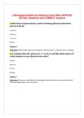 C784 Applied Healthcare Statistics Exam WGU UPDATED&NewLine;ACTUAL Questions and CORRECT Answer