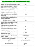 Blood Borne Pathogens Quiz Questions with Answers Rated A 2026&vert;2027