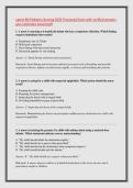 Latest RN Pediatric Nursing 2026 Proctored Exam with verified answers &NewLine;plus rationales instant pdf 