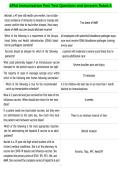 APhA Immunization Post Test Questions and Answers Rated A 2026&vert;2027