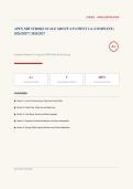 APEX NIH STROKE SCALE GROUP A PATIENT 1-6 Actual Exam 2026&sol;2027 &ndash; Complete Exam-Style Questions &vert; 100&percnt; Verified &ndash; Pass Guaranteed &ndash; A&plus; Graded