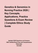 Genetics & Genomics in Nursing Practice 2026 &vert; Key Concepts&comma; Applications&comma; Practice Questions & Exam Review
