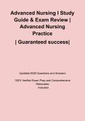 Advanced Nursing I Study Guide & Exam Review &vert; Advanced Nursing Practice